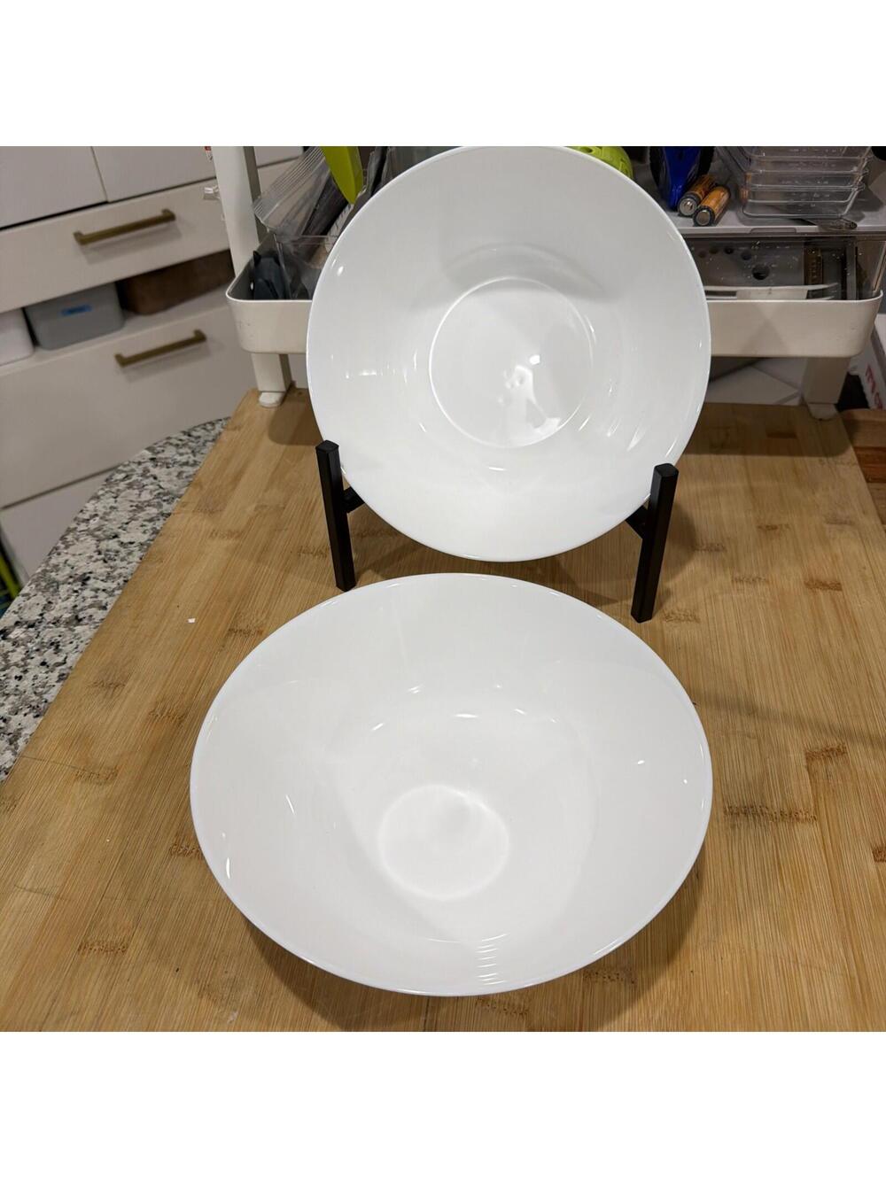 Set of 2 Corelle Winter Frost White Pasta Serving Bowl 8.75" USA